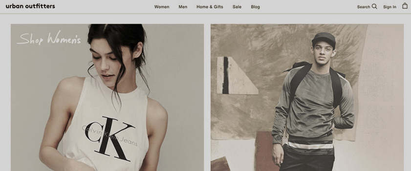 urban outfitters homepage