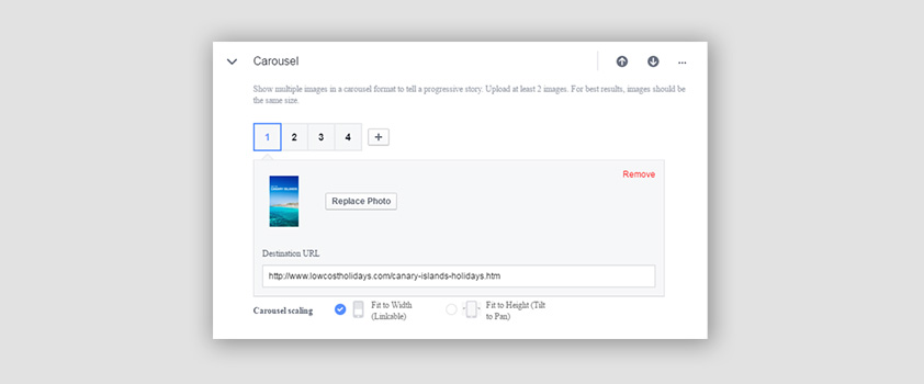 carousel for facebook ad