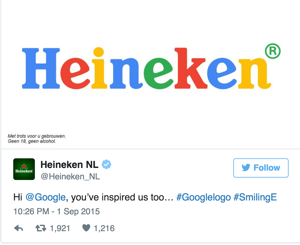 heineken reaction to google