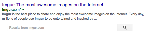 imgur SERP Result